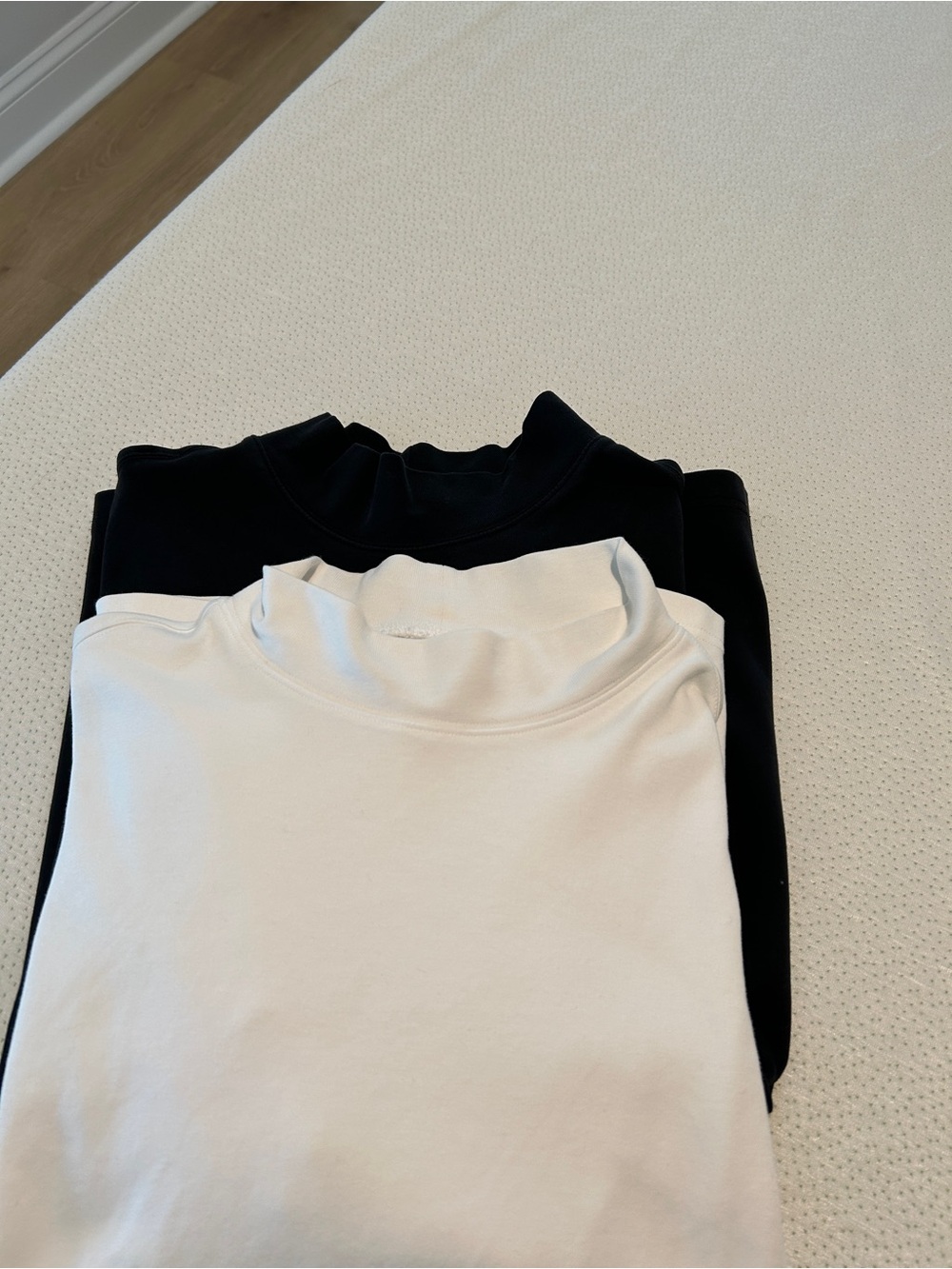 2 Lands End Classic Mock Neck Tops size 1x
